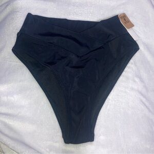 PINK Victoria's Secret Black Swim Suit Bottoms NEW